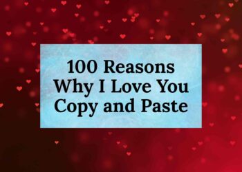 100 Reasons Why I Love You Copy and Paste