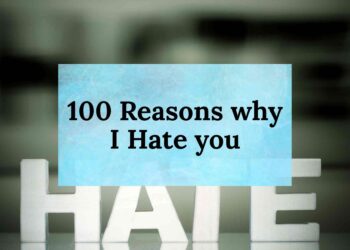100 Reasons why I Hate you