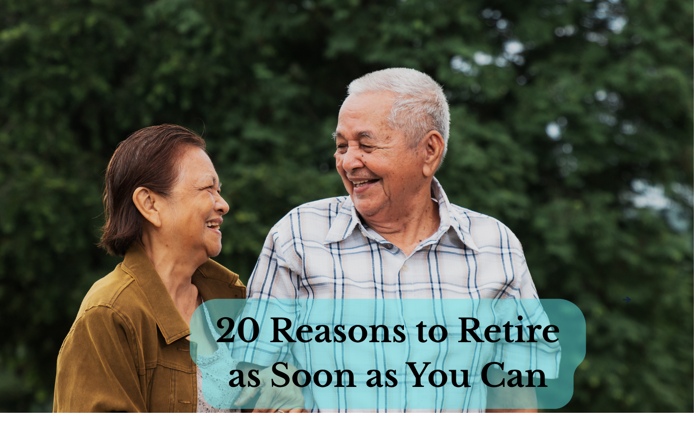 Happy retired couple enjoying peaceful outdoor lifestyle