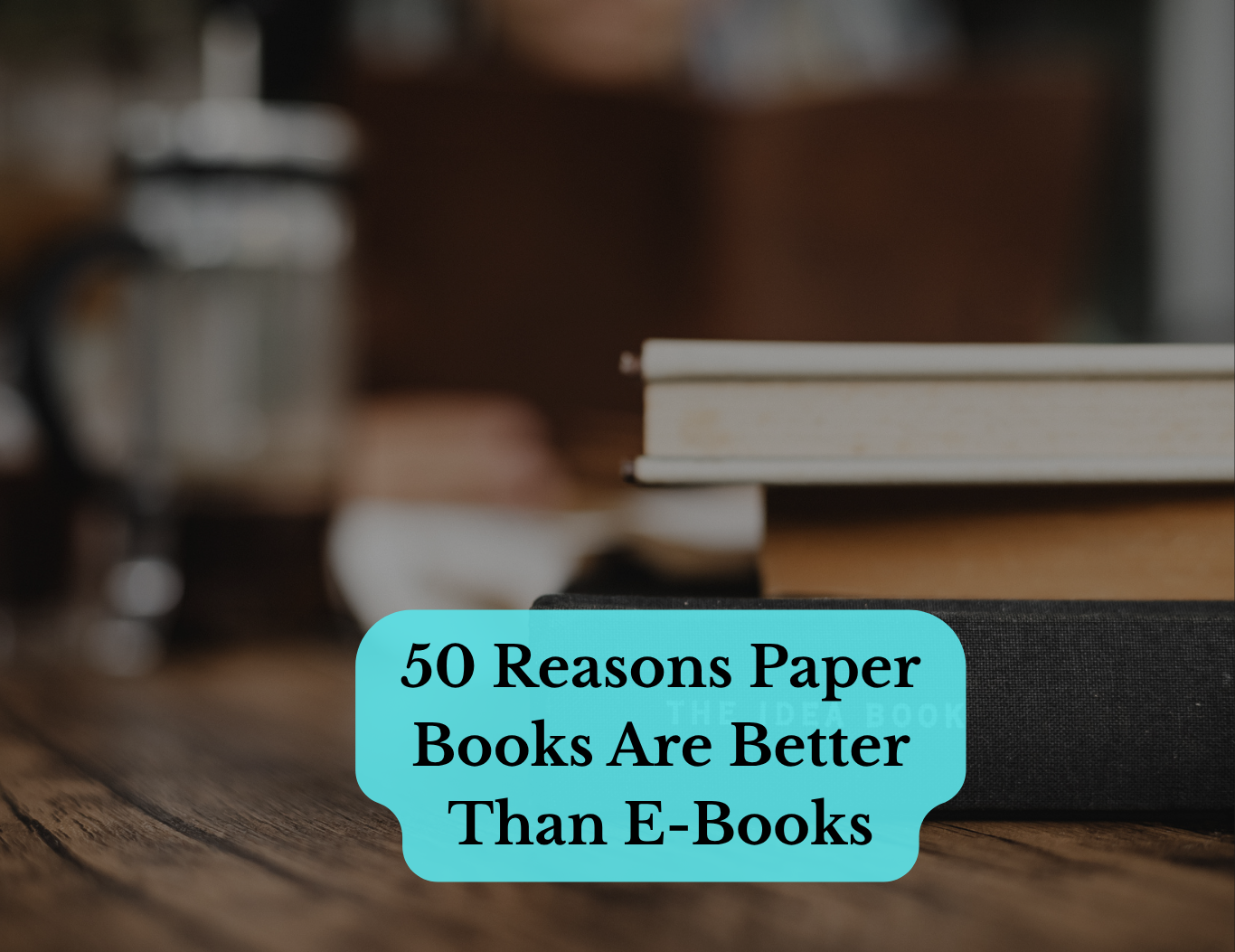 Benefits of paper books over ebooks