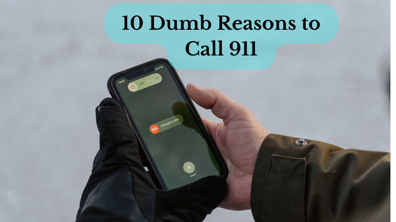 A person holding phone while considering emergency call
