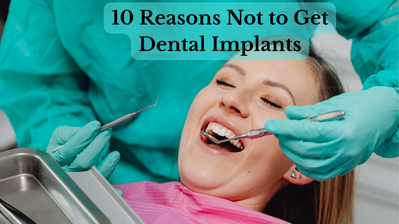 Close-up of dental implant procedure illustration