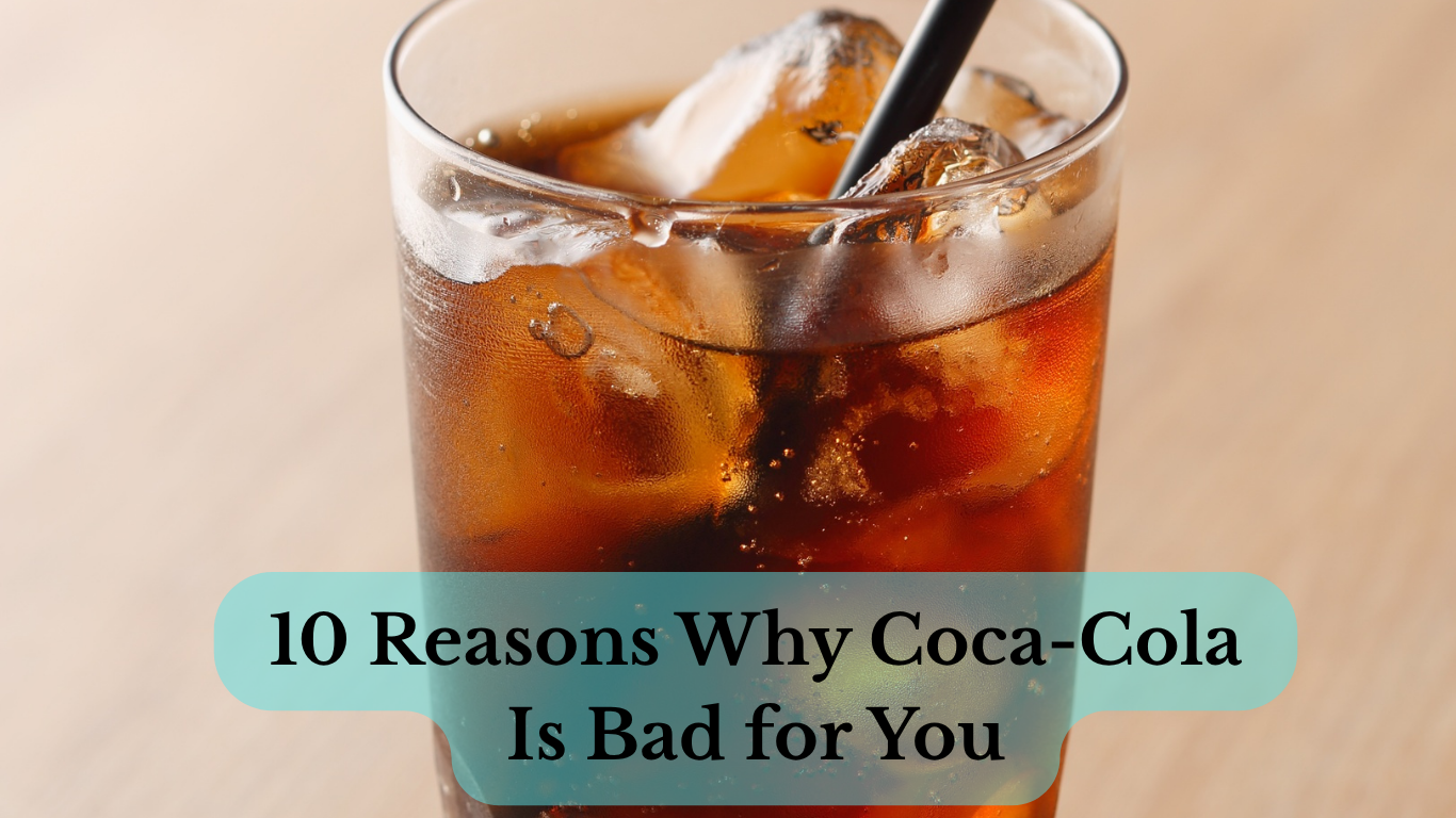 Cold Coca-Cola soft drink with ice