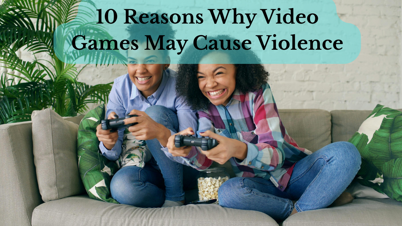 Teenager playing video games with controller indoors