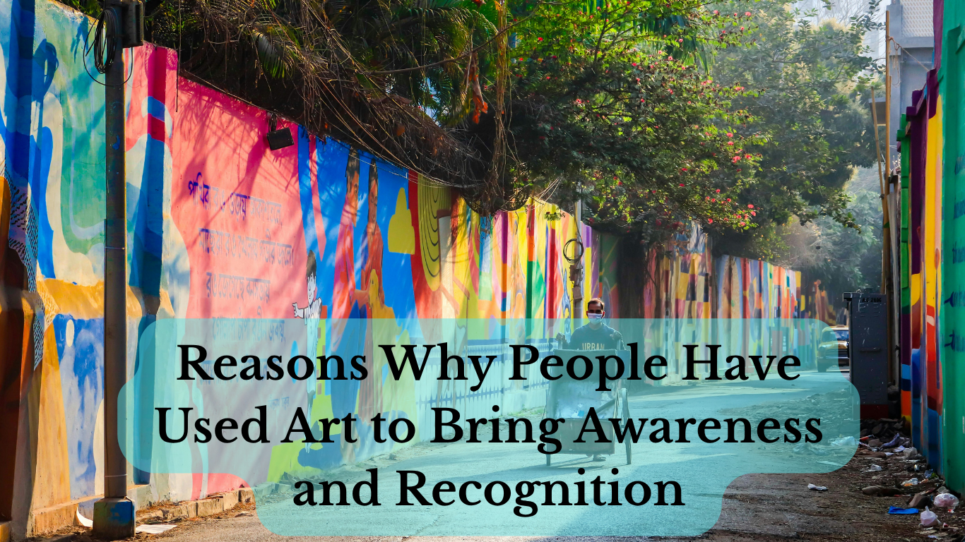 Colorful public art representing awareness and recognition