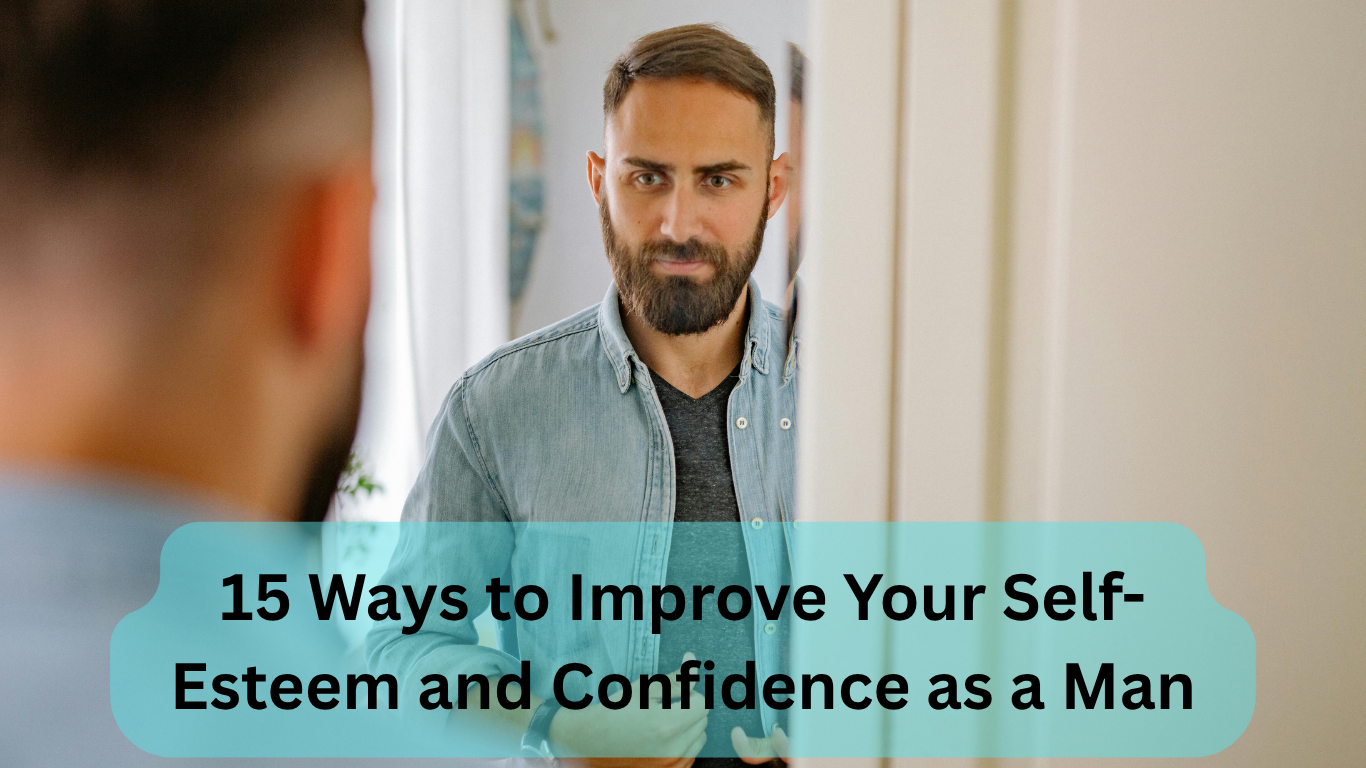 Man looking self-assured and motivated for personal growth