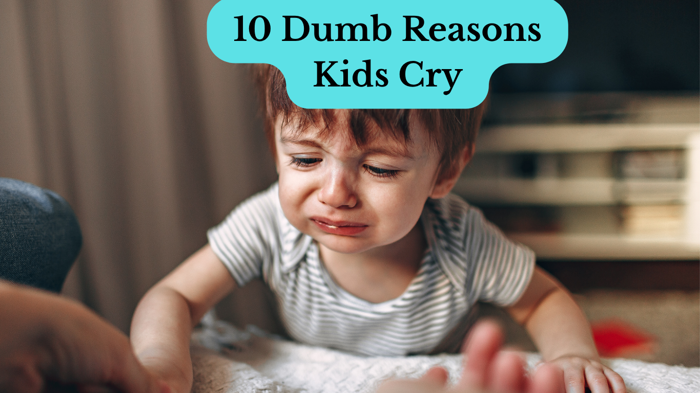 Toddler crying over a minor everyday frustration