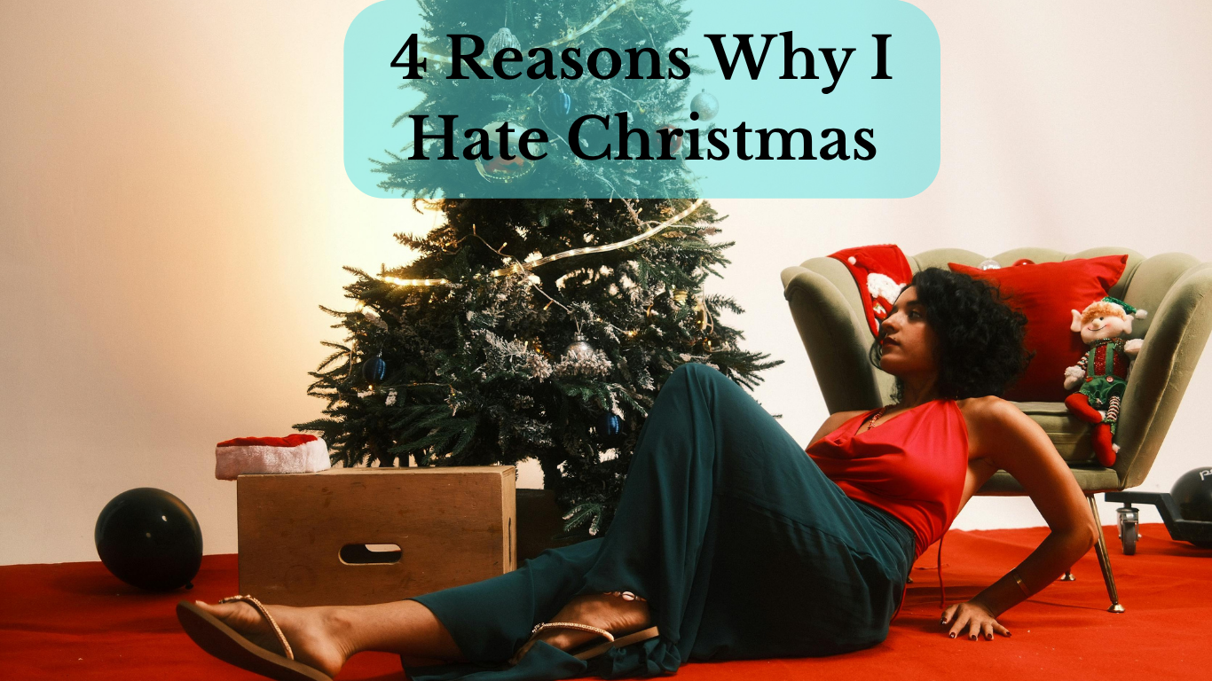 Person looking stressed during the holiday season