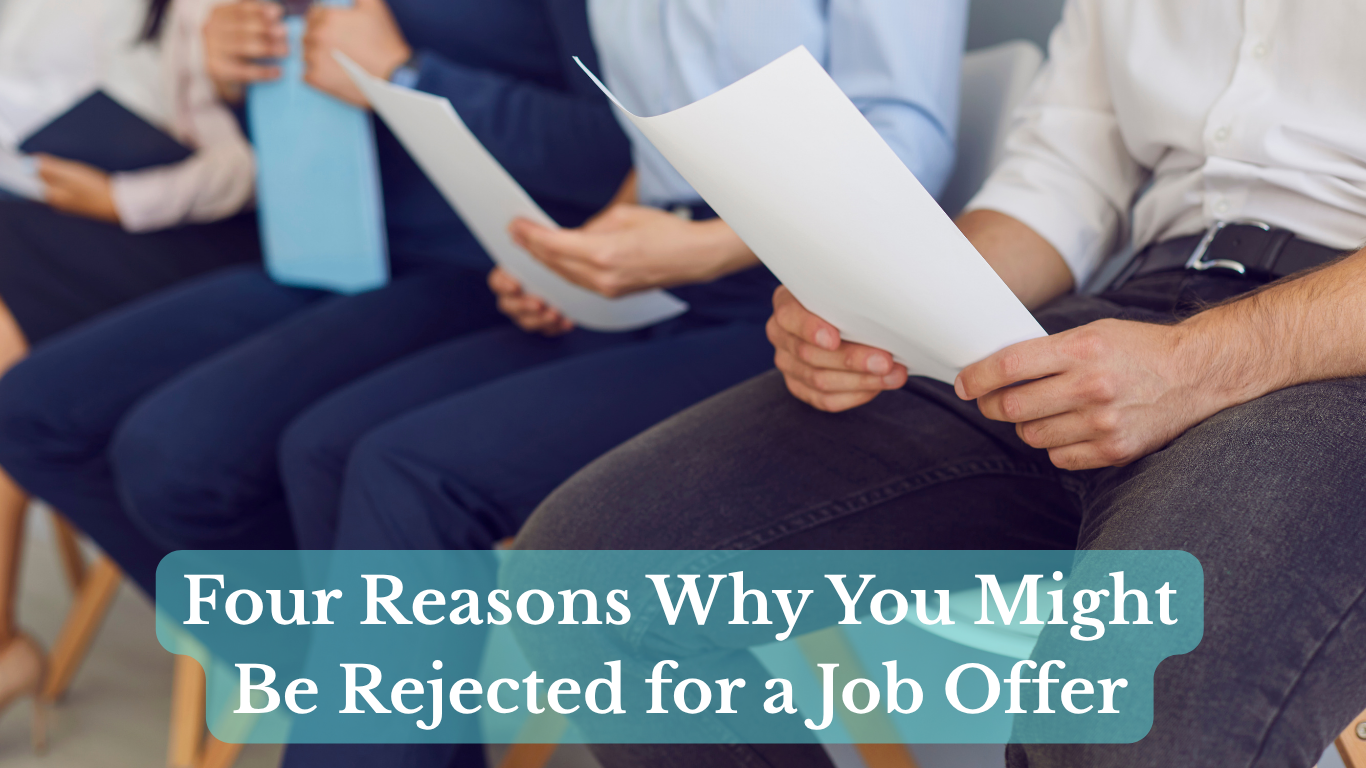 Job applicant reviewing interview results and employment opportunities